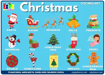 Christmas Vocabulary Picture Dictionary Join Now for Free Flashcards, Worksheets and Coloring Pages